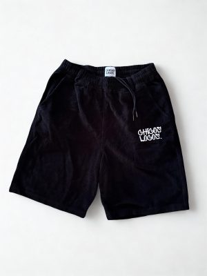 Black velvet short