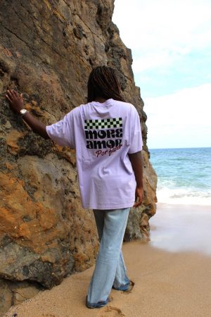"More amor" purple  T-shirt