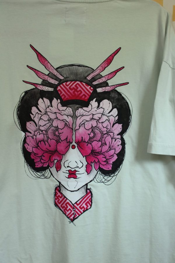 Geisha green T-shirt – Image 10