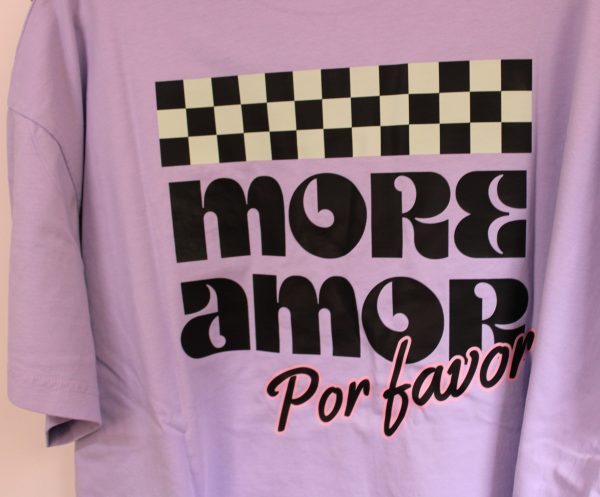 "More amor" purple  T-shirt – Image 10