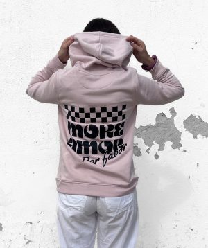 Pastel pink hoodie